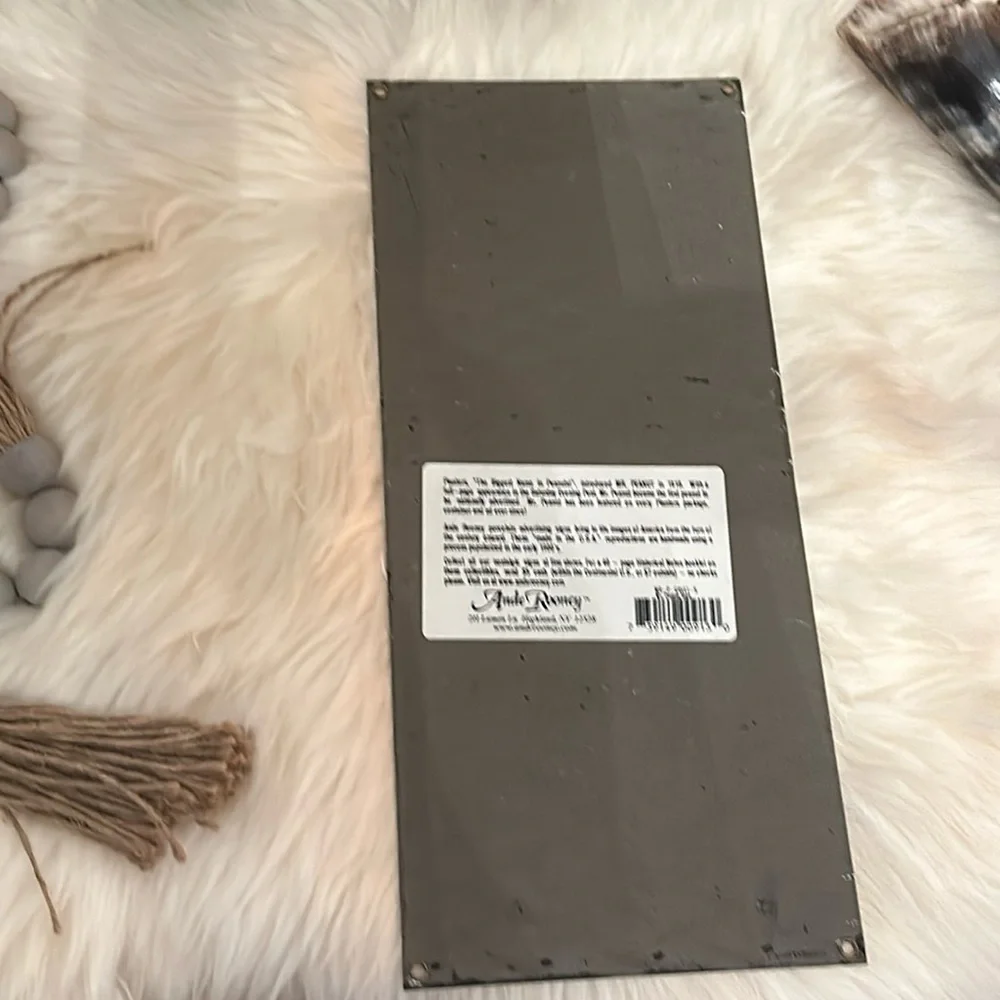 Vintage Mr. Peanut Porcelain (Enamel) Advertising Sign by Ande Rooney™️ - Picture 8 of 14